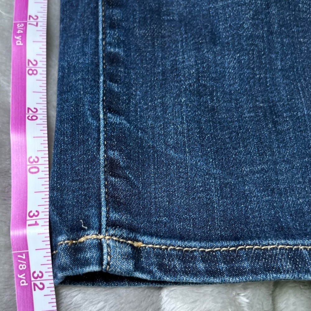 BKE Womens Size 30x32 Payton Mid-Rise Straight Universal Fit Blue Denim Stretch - Picture 10 of 16